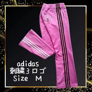 adidas 트랙 팬츠 저지 핑크 M 사이즈
