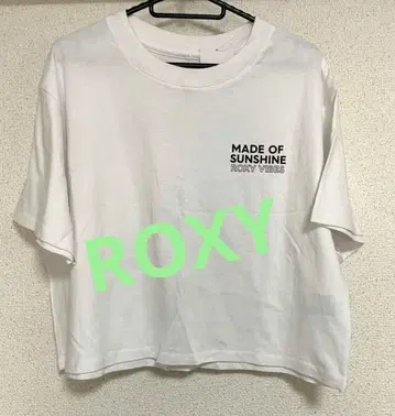 ROXY MADE OF SUNSHINE 크롭 T셔츠 S 택 포함 새상품