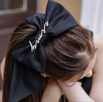 택 포함 새상품 eimy istoire 리본 머리핀 블랙