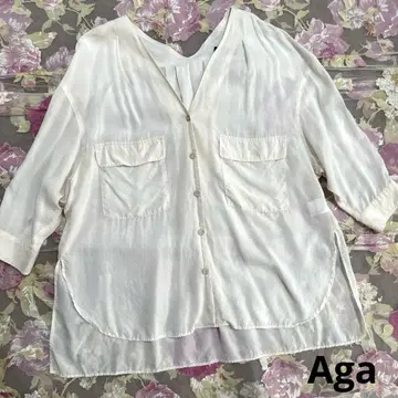 새상품급 Aga 아가 상의 드레이프감 셔츠 풀오버 겉옷
