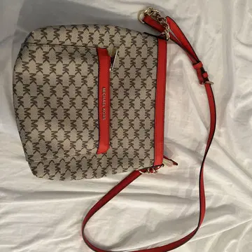 MICHAEL KORS 숄더백 베이지/레드