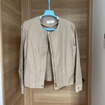 OPAQUE CLIP 노카라 자켓 베이지