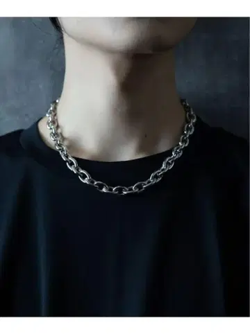 실버 체인 목걸이 BIG 체인 목걸이 (HARE)