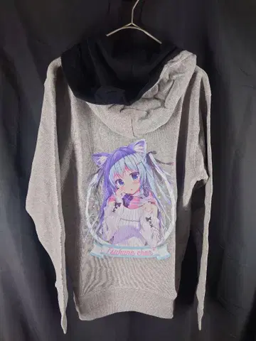 오리지널 츠쿠네 짱 후드티 그레이 L 사이즈 료카