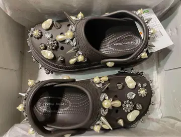 Simone Rocha x Crocs 샌들 37/38 에스프레소