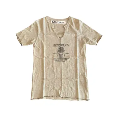 Rare 00s Sabotage V넥 디자인 티