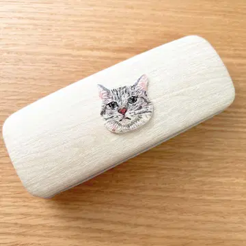 [단 하나뿐] 고양이 손 자수 씰 와펜 | 작은 파스텔 녹
