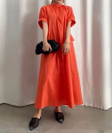 AMERI COTTON COLOR VOLUME DRESS