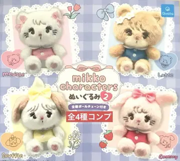 mikko characters 봉제 인형 2 총 4종 컴플리트