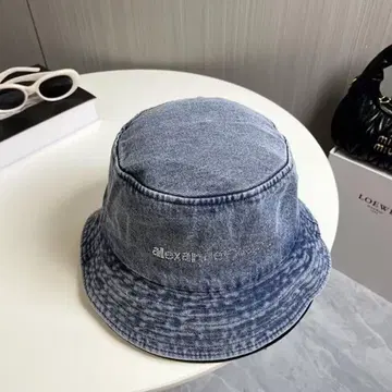 alexander mcqueen 데님 버킷햇