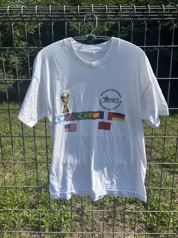 90년대 월드컵 t셔츠 구제 의류 국기 패턴 축구 vintage 프랑스