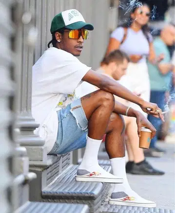 asap rocky x vans slip on 28cm