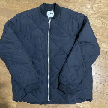 ZARA 남성용 퀼팅 자켓 네이비 M