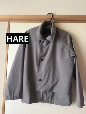 HARE 그레이 버튼 자켓