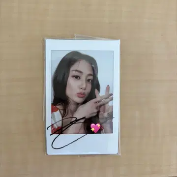 #TWICE 5 지효 친필 사인 폴라로이드