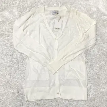 하자품 새상품 BLOOMS 블룸즈 긴팔 가디건 화이트 프리 포켓