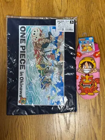 ONE PIECE 티셔츠 S 사이즈 & 양말 세트 (오키나와)
