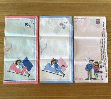 레몬빌리지 손수건 쇼와 레트로 빅토리아 팬시