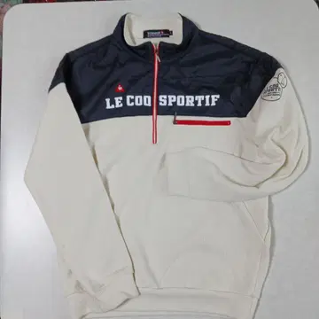 LE COQ SPORTIF 남성용 스웨터 하프 지퍼