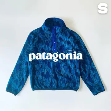 Patagonia 1992년 프린트 신틸라 스냅 T USA S