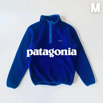 Patagonia 80년대 신틸라 스냅 T 캐나다제 블루 M