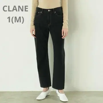CLANE THUMB DENIM PANTS 스트레이트 데님 청바지 블랙