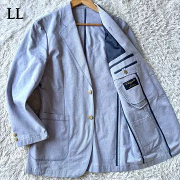 테일러드 자켓 파이핑 마 린넨 블루 네이비 파랑 LL