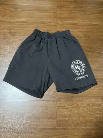 블랙 프린트 로고 숏팬츠 [한정판]