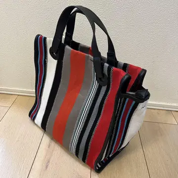 ZARA 스트라이프 백 2way 주역급 백 숄더백