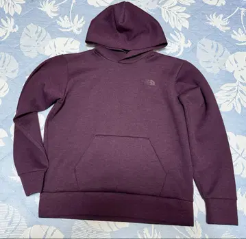 The North Face 보라색 후드 부착 후드티
