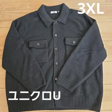 유니클로 U 24AW 라무 니트 자켓 3XL