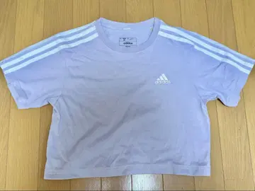 adidas 라벤더 크롭 T셔츠 M