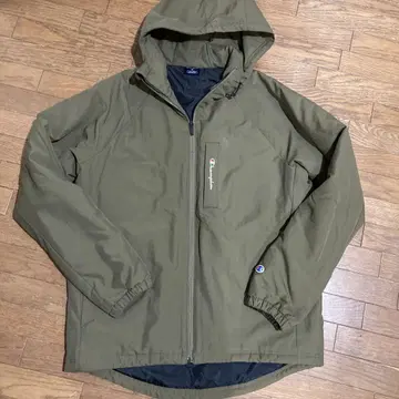 남성용 챔피온 Champion 지퍼 자켓 카키 M