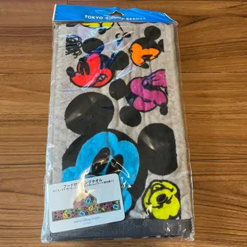 TOKYO DISNEY RESORT 미키마우스 후드 부착 롱 타월