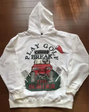 [ 미사용 새상품 ] 러셀노 골프 후드티 사이즈 6 (XL) 화이트