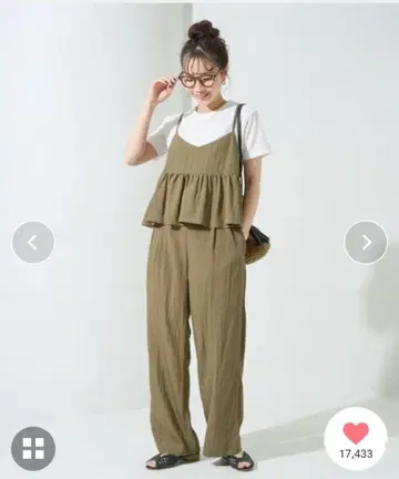 한정 전개 워셔 가공 캐미 팬츠 셋업