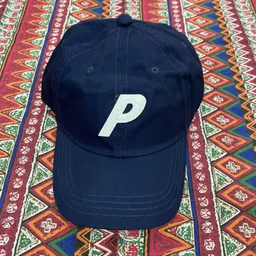 palace 네이비 P 로고 자수 야구 모자
