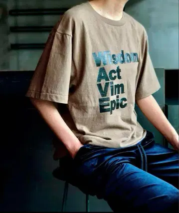 6(ROKU) x Americana WAVE T-SHIRT 반팔 셔츠
