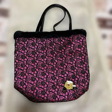 ANNA SUI 안나수이 레이스 패턴 토트백