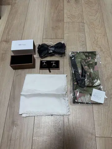 MYS 보타이 커프스 단추 세트