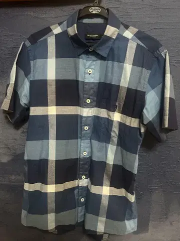 BLACK LABEL CRESTBRIDGE 반팔 체크 셔츠