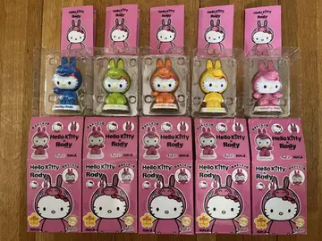 [새상품 미개봉] 로디 x 헬로키티 콜라보 흔들머리 피규어 5개 1