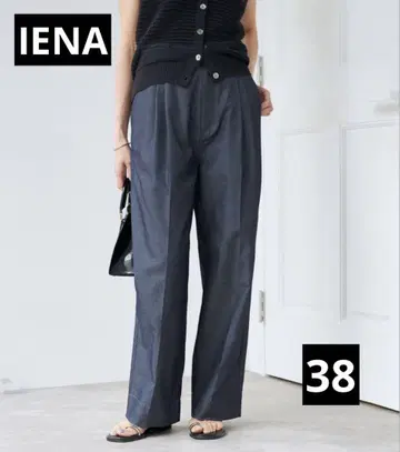 IENA 데님 슬랙스 38 블루 A