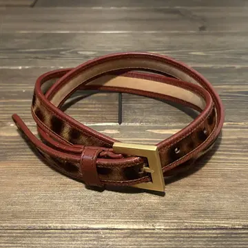 돌체&가바나 레오파드 벨트 골드 버클 D&G