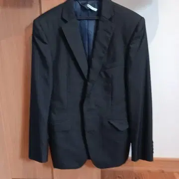 블랙 싱글 브레스트 정장 자켓