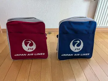 JAL 숄더백 빨간색 파랑 2색 세트