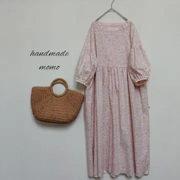 handmade 윌리엄 모리스 프릴 개더 원피스 free