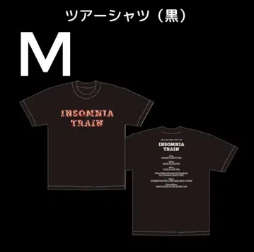 세카오와 INSOMNIA TRAIN 2018 블랙 티셔츠 M 사이즈
