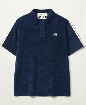 SATUR 네이비 피케 셔츠 XL