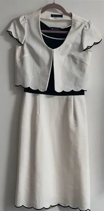 M'S GRACY 화이트 도트 원피스